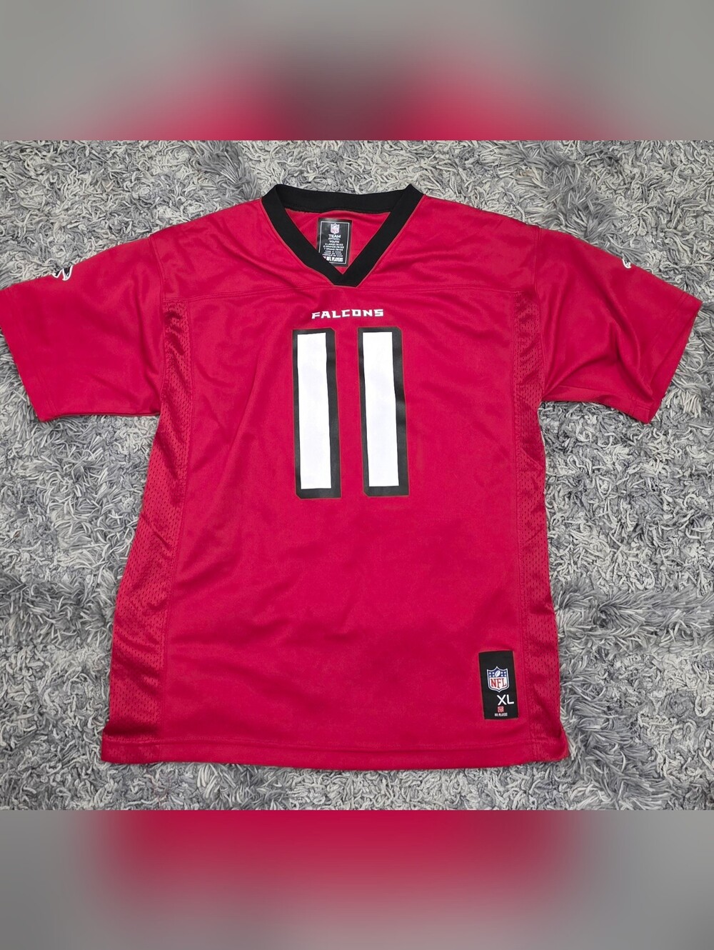 NFL Falcons Youth Red #11 Jersey